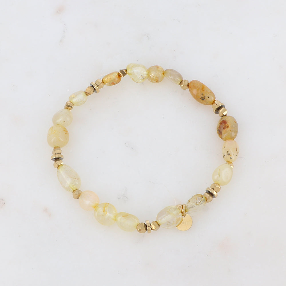 Bracelet élastique avec pierres naturelles