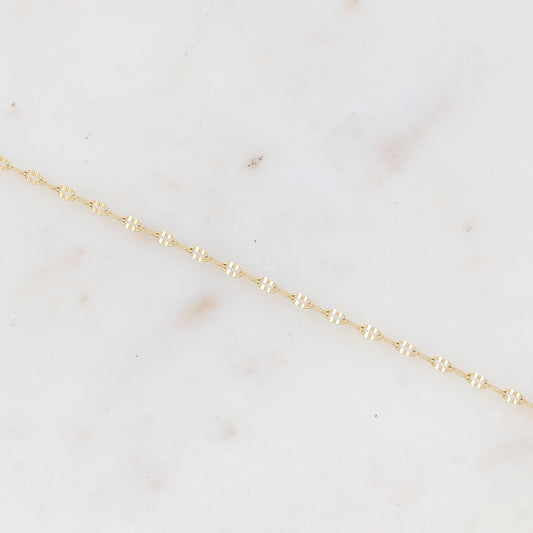 Chaîne de cheville en maille (23+5CM)