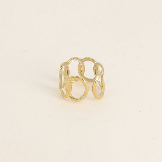 Bague - formes ovales ajourées
