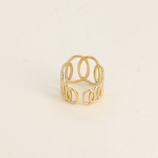 Bague - formes ovales ajourées