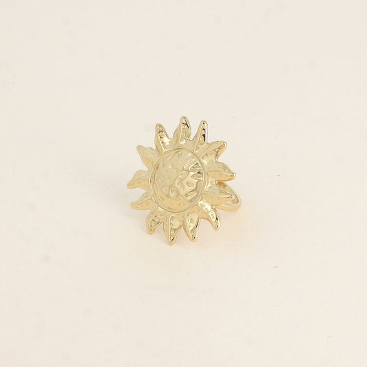 Bague - grand soleil texturé