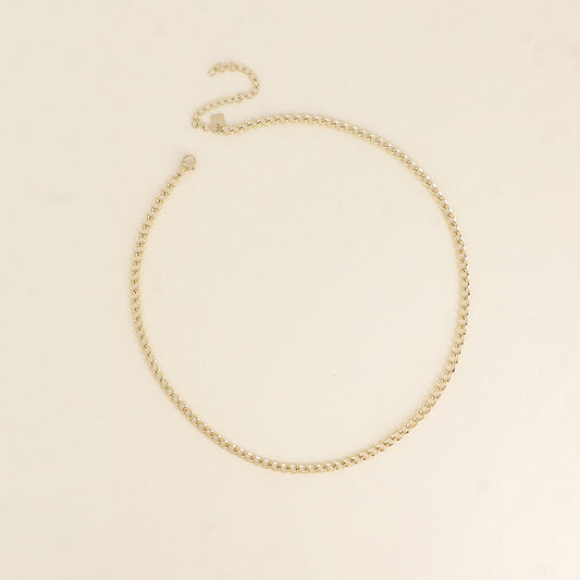 Collier - maille gourmette 40+7 cm