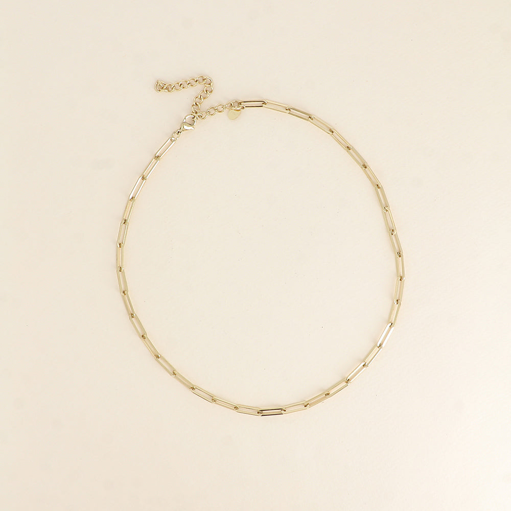 Collier - maille avec anneaux ovales 41+7 cm