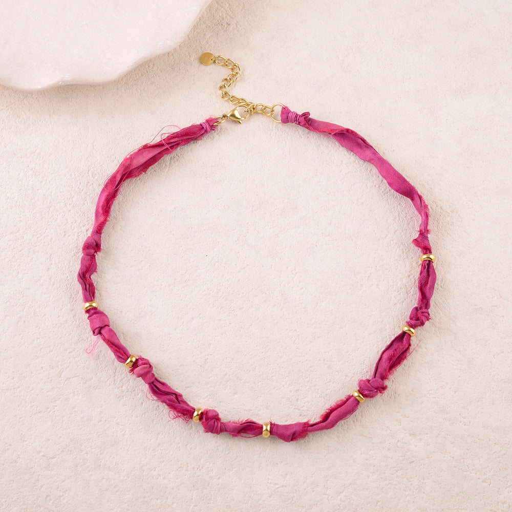 Collier sur ruban Liberty (39+5CM)