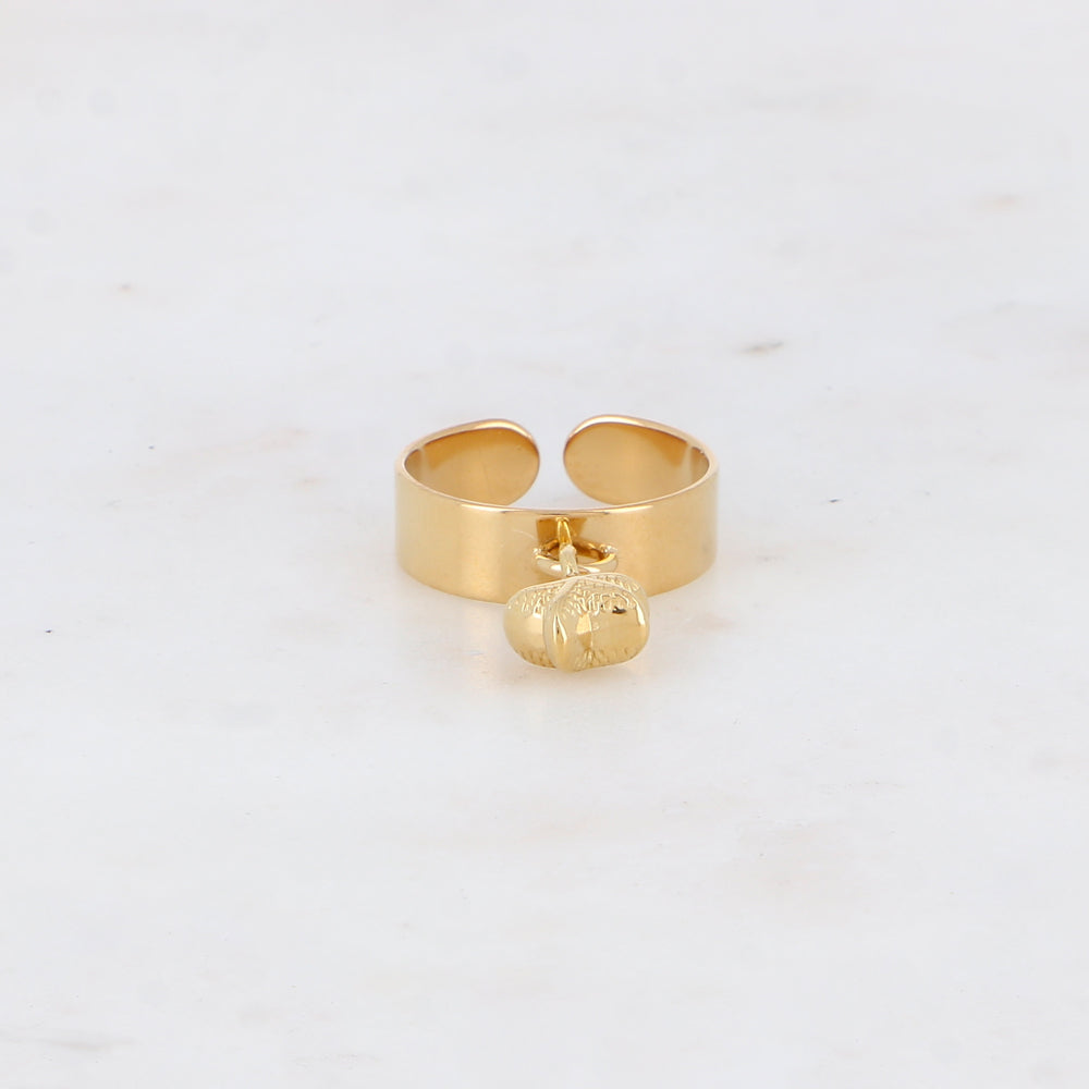 Bague avec pendentif forme étoile de mer