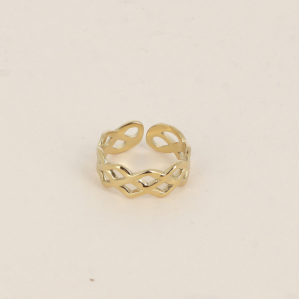 Bague - anneau tressé ajouré