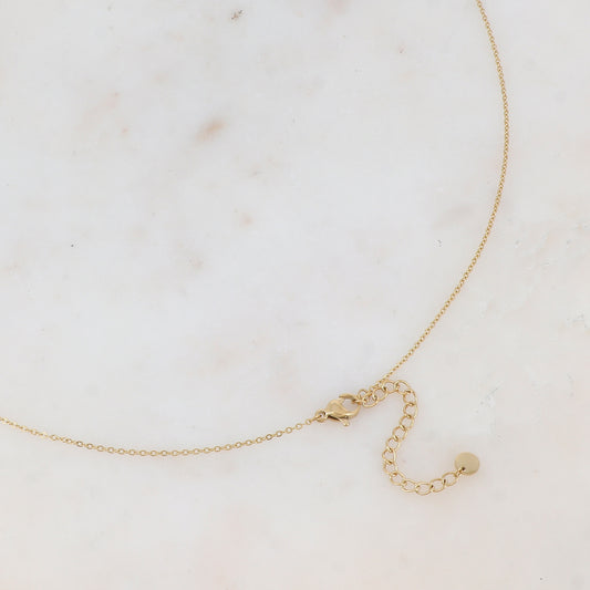 Sautoir avec perles en résine (90+5CM)