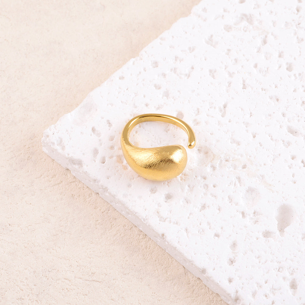 Bague fine brossé