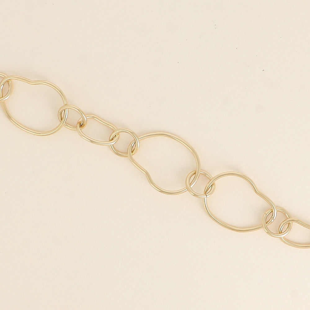 Bracelet - anneaux alternés (19+3 cm)