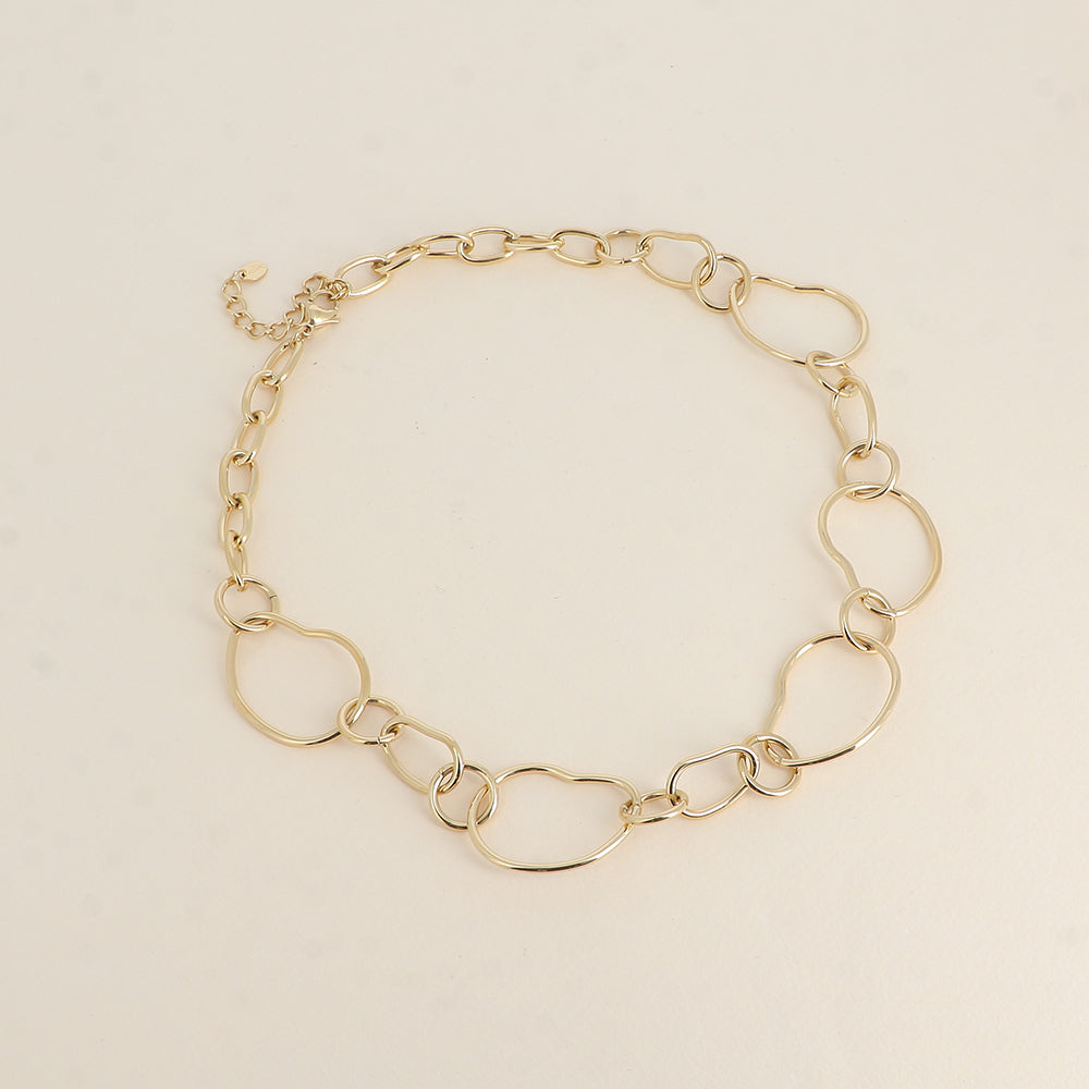 Collier - anneaux alternés 45+5 cm