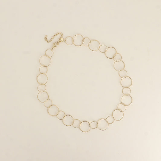 Collier - anneaux ronds 40+7 cm