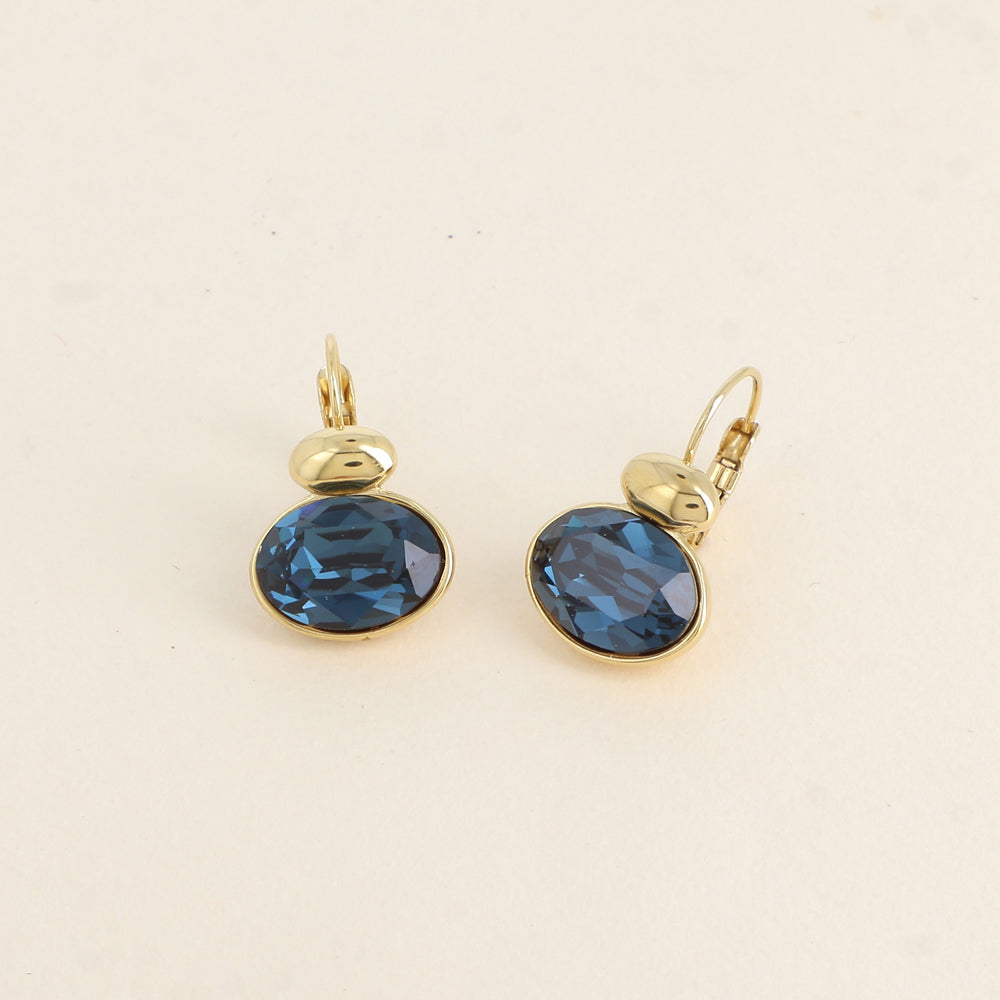 Boucles dorées - ornées de cristaux de Swarovski® - Montana