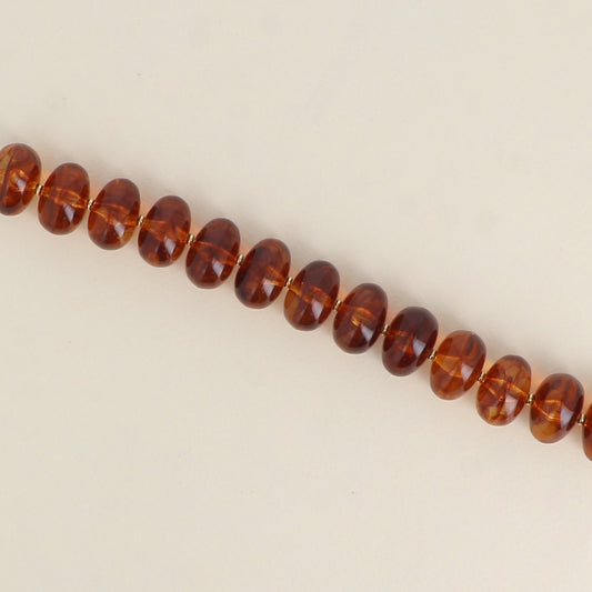 Bracelet - grosses perles de résine ovales