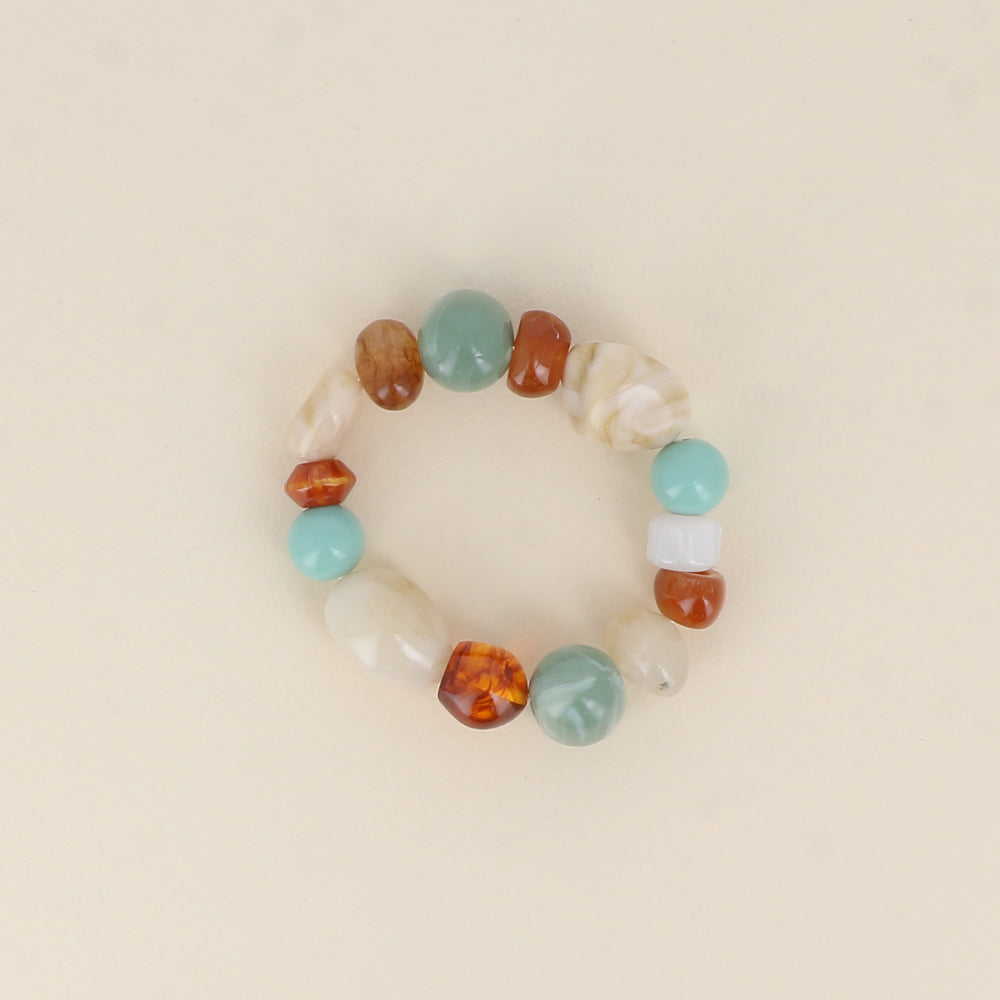 Bracelet élastique - perles de résine