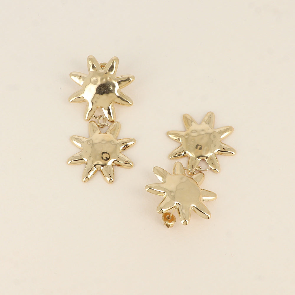 Boucles pendantes - 2 pièces soleil 29 x 58 mm
