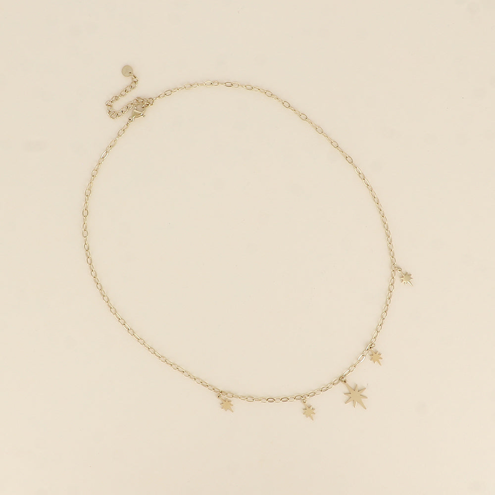 Collier - pampilles étoilées 42+5 cm