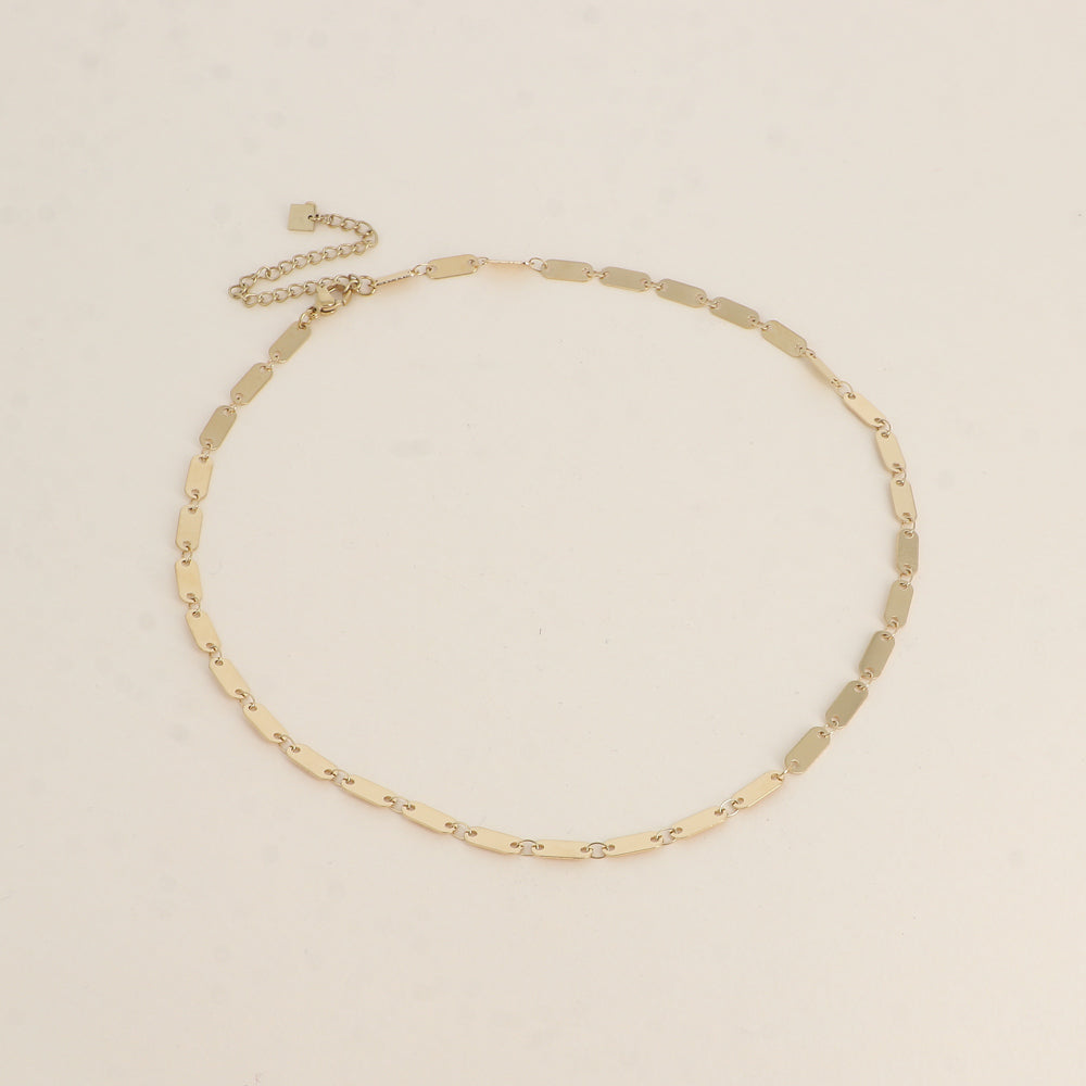 Collier - mailles ovales plates 38+7 cm