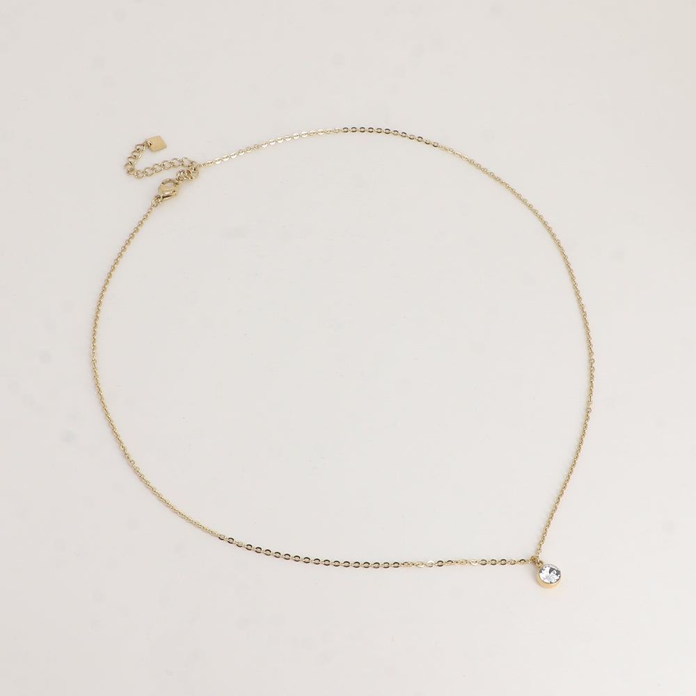 Collier - Cristal SS24 - Orné de cristaux de Swarovski® - 45+5 cm - Diamètre du cristal : 5 mm - Crystal