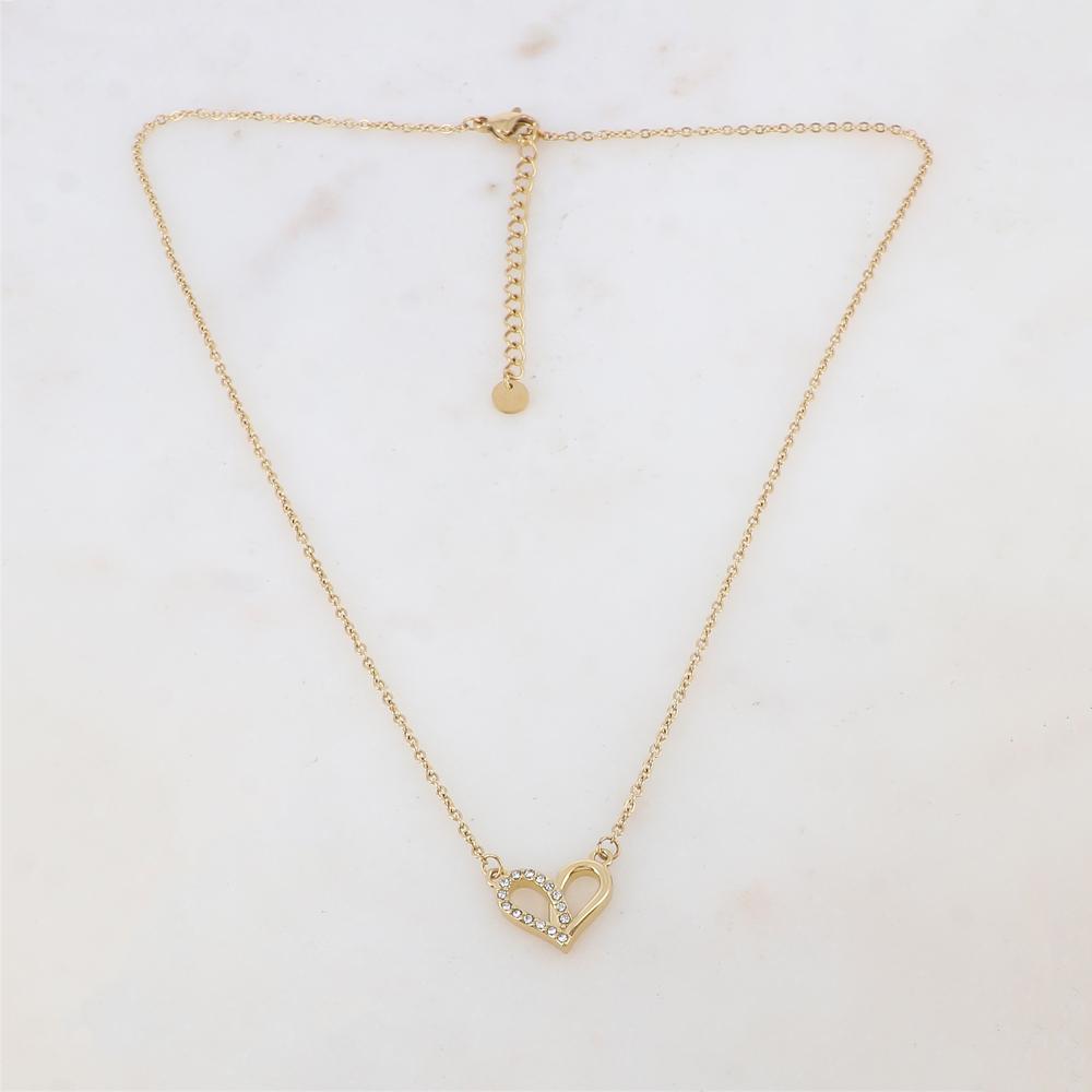 Colllier avec pendentif coeur et strass
IKS0186N0680X(40+5CM)
6,80 €