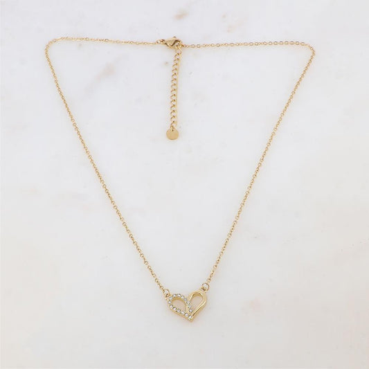 Colllier avec pendentif coeur et strass
IKS0186N0680X(40+5CM)
6,80 €