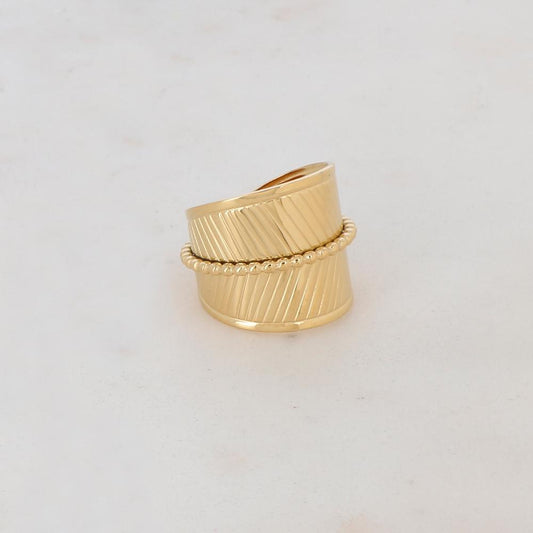 Bague NON REGLABLE avec motif rayé