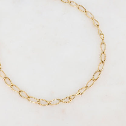 Sautoir en grosse maille (80+5CM)