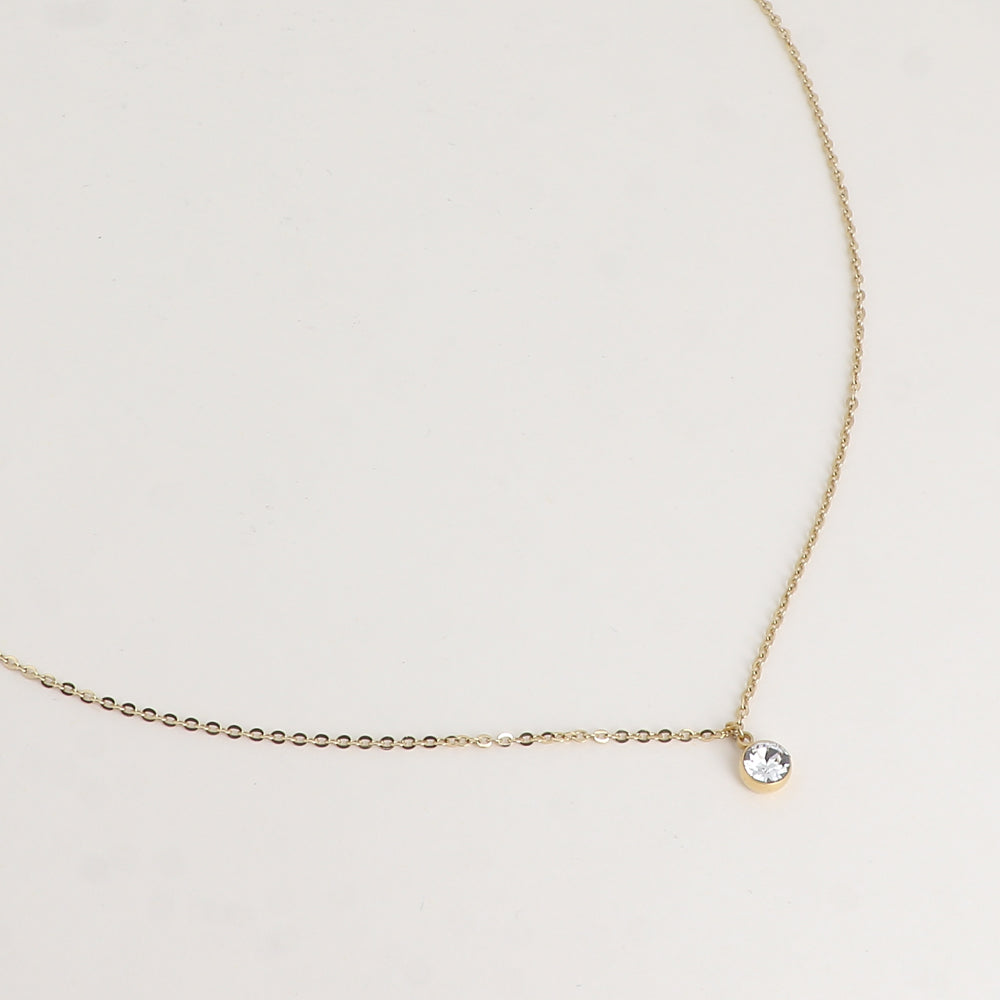 Collier - Cristal SS24 - Orné de cristaux de Swarovski® - 45+5 cm - Diamètre du cristal : 5 mm - Crystal