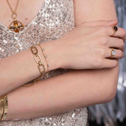 Bracelet avec 5 strass