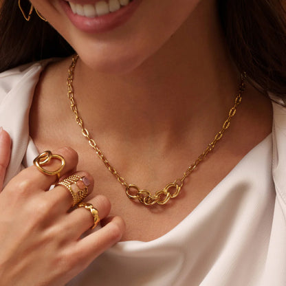 Collier en jeu de maille (38+5CM)