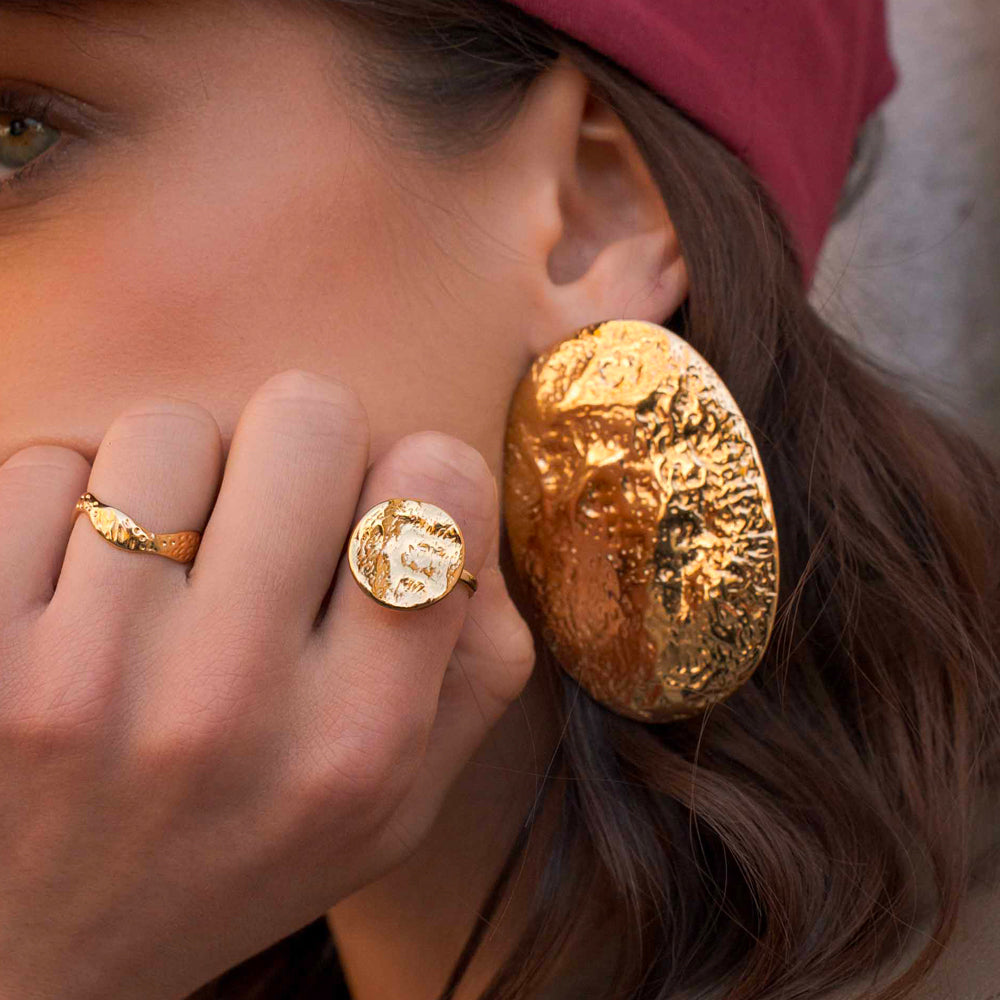 Bague martelée