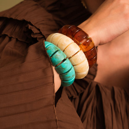 Bracelet élastique avec résine