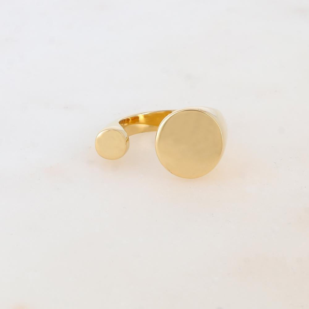 Bague en forme géométrique