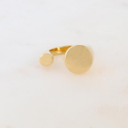 Bague en forme géométrique