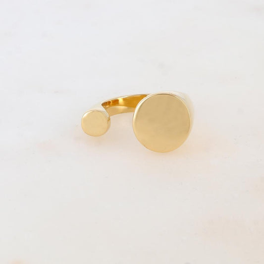 Bague en forme géométrique