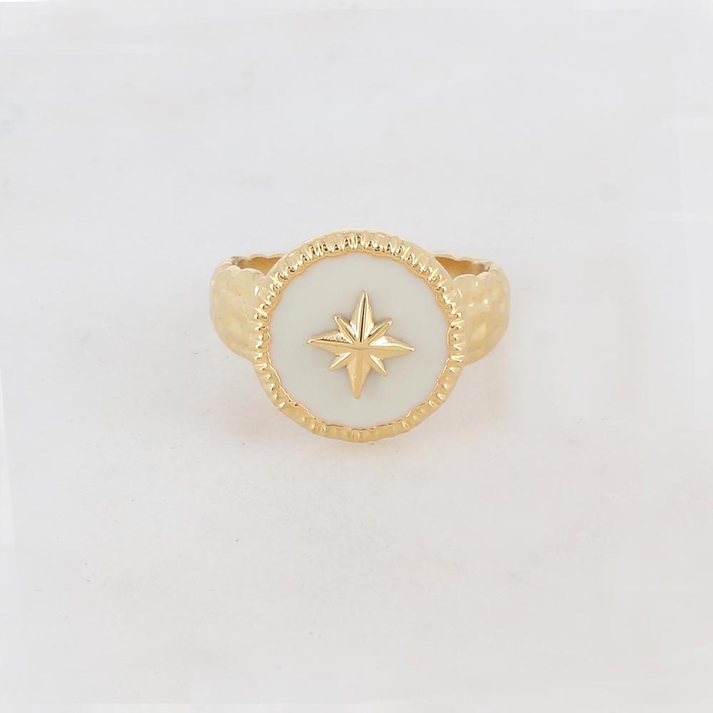 Bague martelée avec pièce ronde émaillée, étoile gravée (Taille 54)

IKS2023R0440

2,20 € 4,40 € -50 %