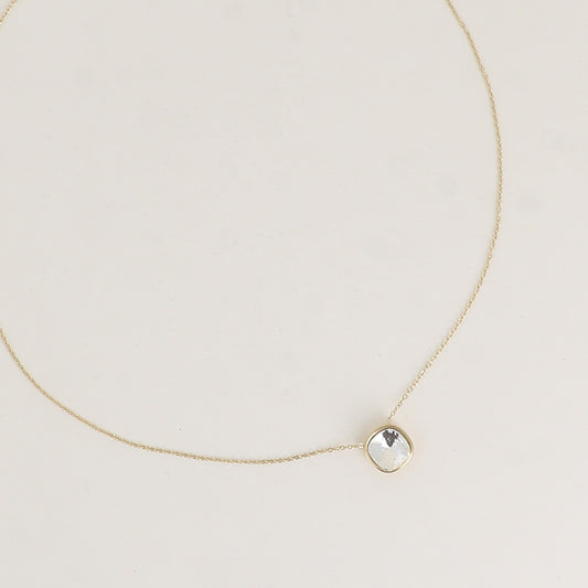 Collier orné de cristal de Swarovski® 8 mm - Longueur de chaîne : 39+5 cm - Diamètre du cristal : 8 mm - Crystal