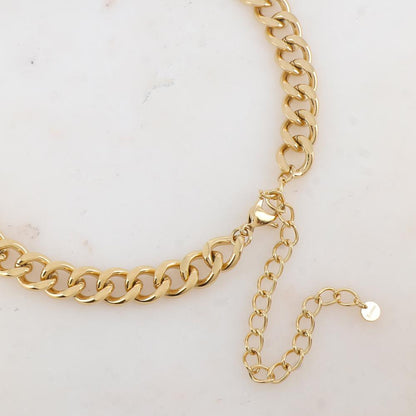 Collier en maille avec pièce géométrique, étoiles et strass (38+10CM)