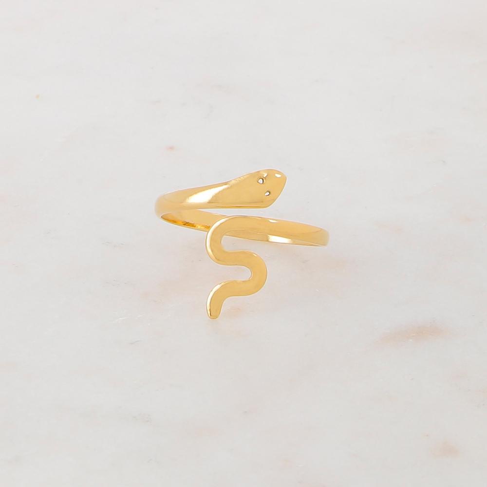 Bague serpent ajustable
