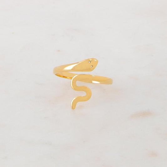 Bague serpent ajustable