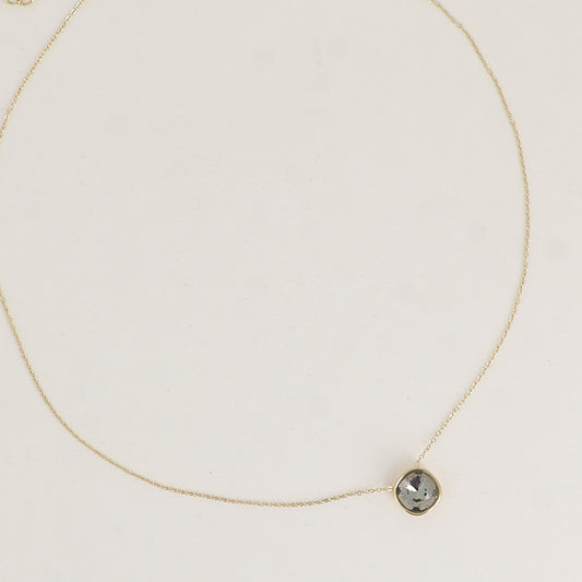 Collier orné de cristal de Swarovski® 8 mm - Longueur de chaîne : 39+5 cm - Diamètre du cristal : 8 mm - Black diamond