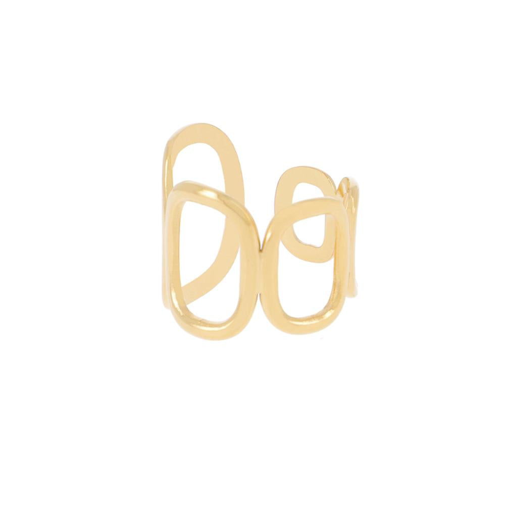 Bague avec 5 anneaux ovales