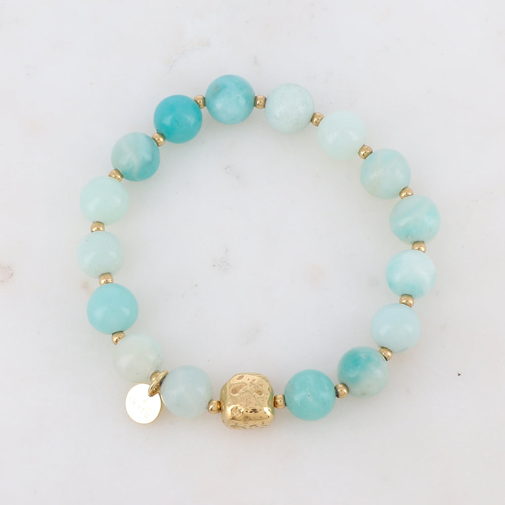 Bracelet élastique avec pierres naturelles
