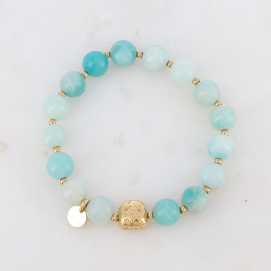 Bracelet élastique avec pierres naturelles