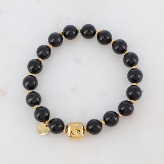 Bracelet élastique avec pierres naturelles