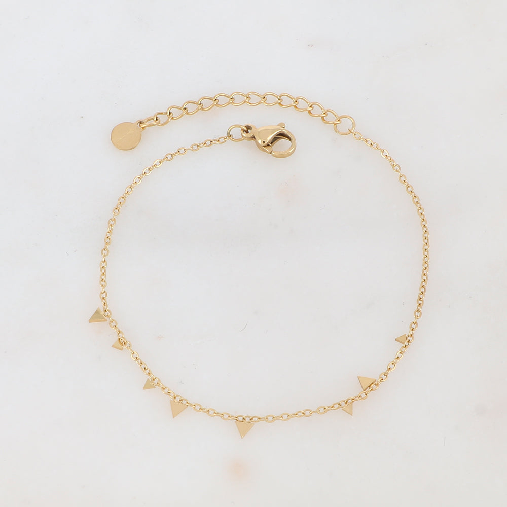 Bracelet avec guirlande de triangles