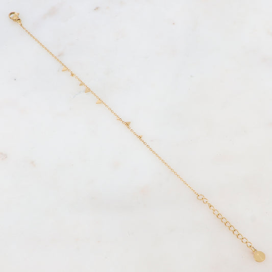 Bracelet avec guirlande de triangles