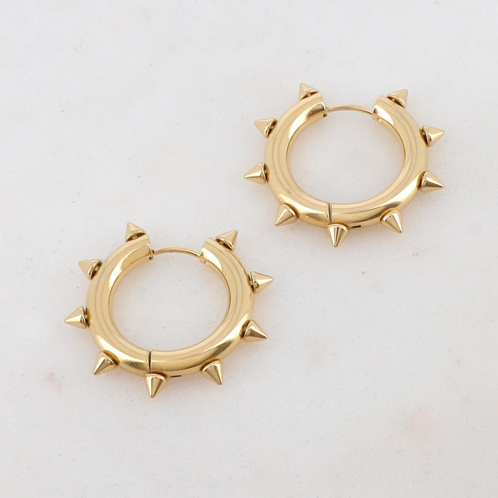 Créoles avec 9 épines (2.5CM)