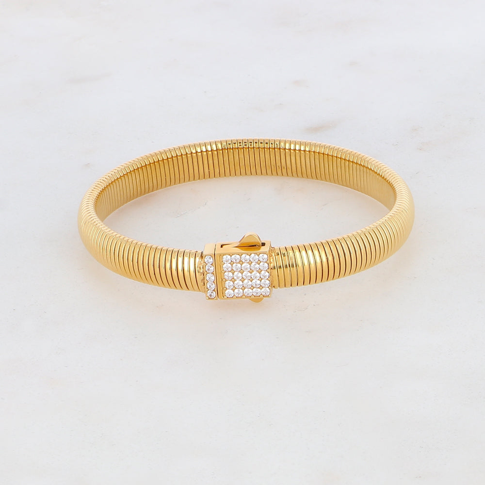 Jonc avec fermoir magnétique, strass