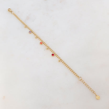 Bracelet en maille avec strass