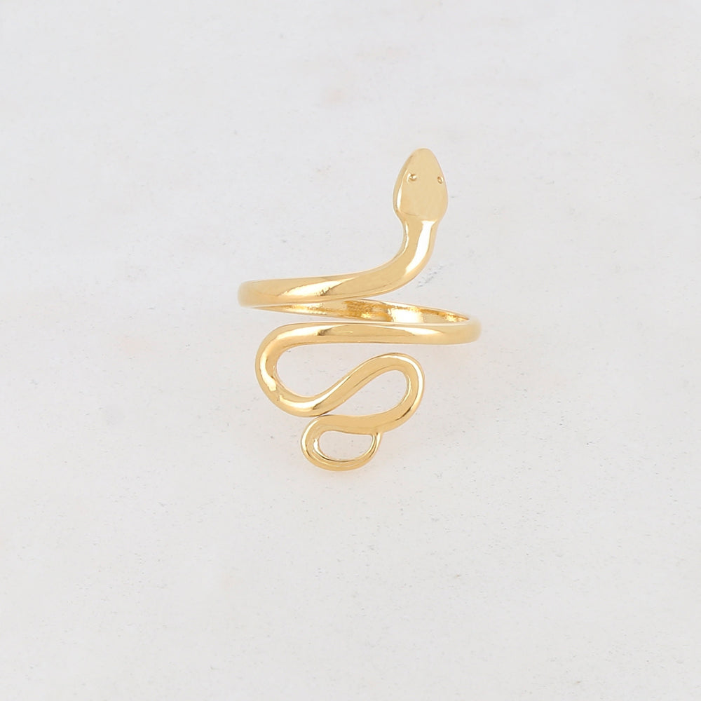 Bague serpent ajustable